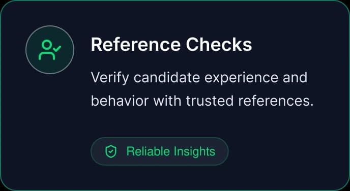Reference Checks