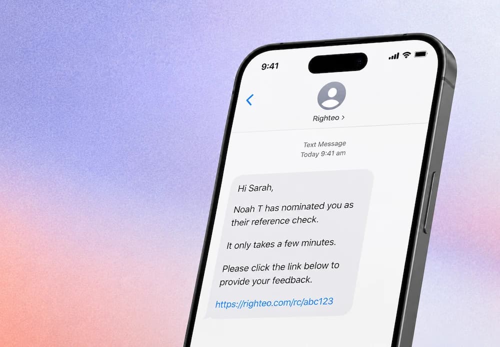 Reference Check UI